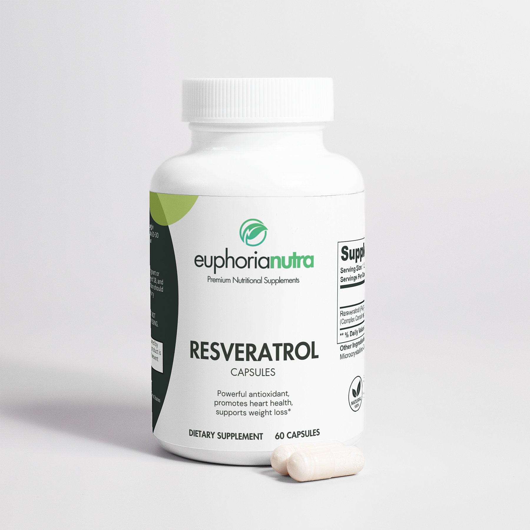 Resveratrol 50% 600 mg Capsules - Antioxidant-Rich Daily Supplement